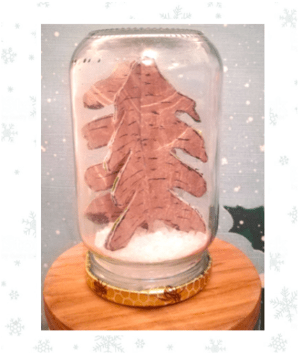 sapin neige decoration