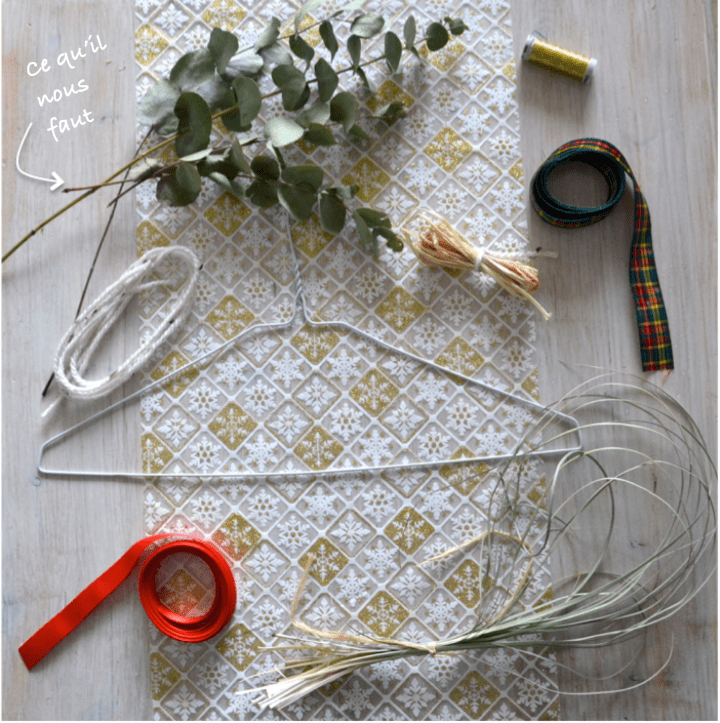 Couronne de Noël Matériel