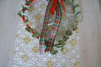 couronne de noel coupe ruban