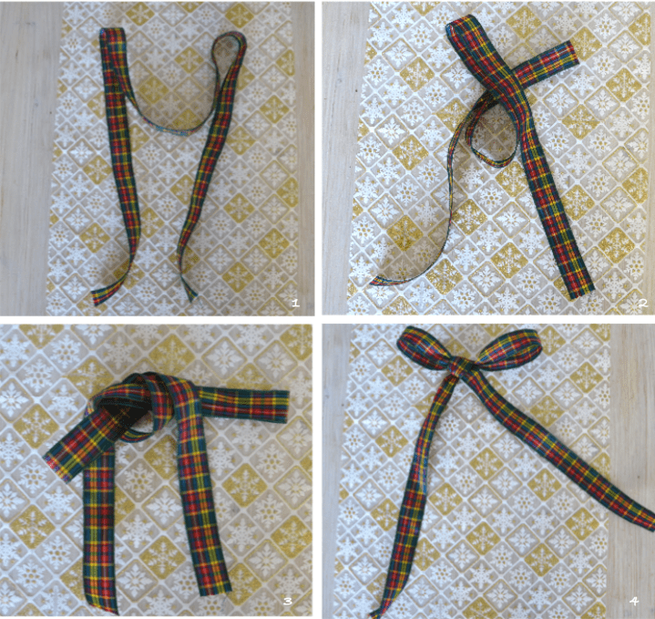 couronne de noel faire un noeud