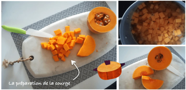 curry préparation courge