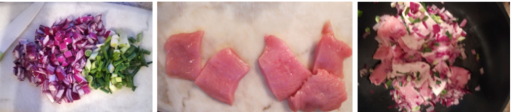 recette tajine étapes dinde oignons