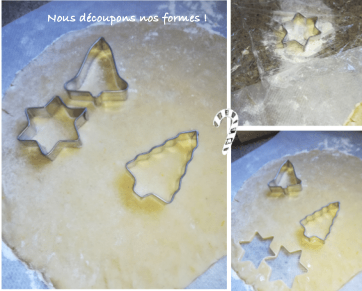 sablés de noël découpe forme