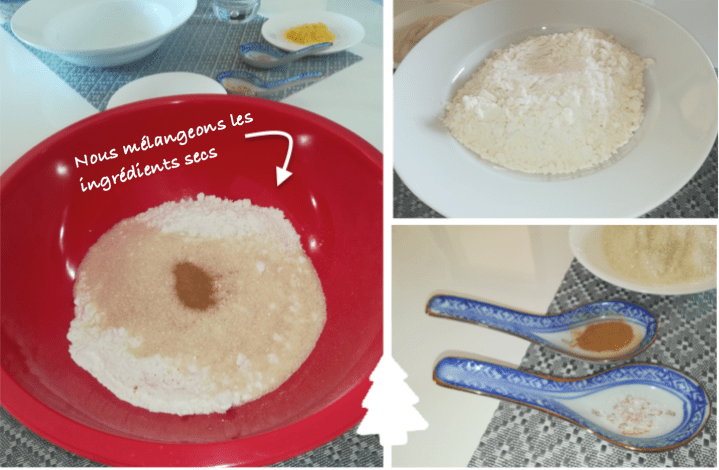 Sablés de noel ingrédients secs