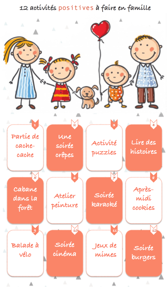 12 activités positives à faire en famille