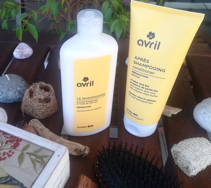 Soins shampoing et après-shampoing pour cheveux secs et abîmés - Avril