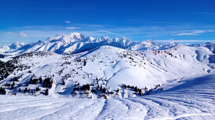 Montagne calme ski