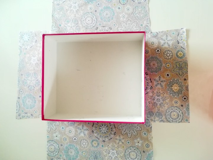 Vue finale du tissu découpé