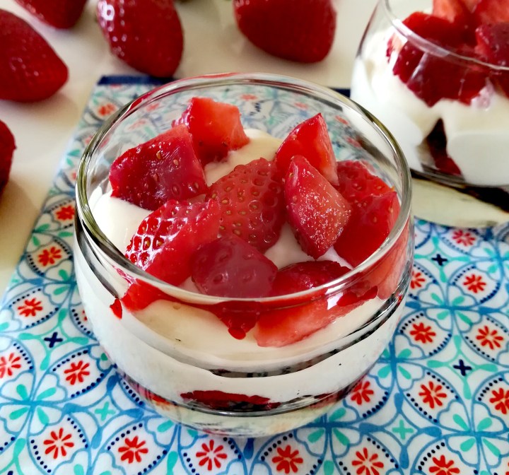 Verrine de fraises au&nbsp;mascarpone