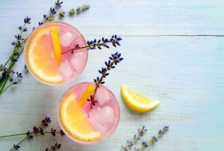 Cocktail citron et lavande