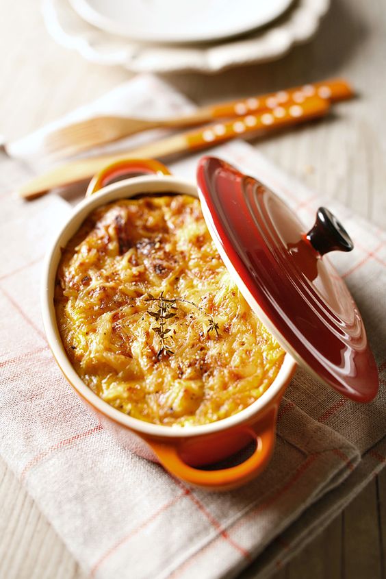 Gratin de courge au fromage