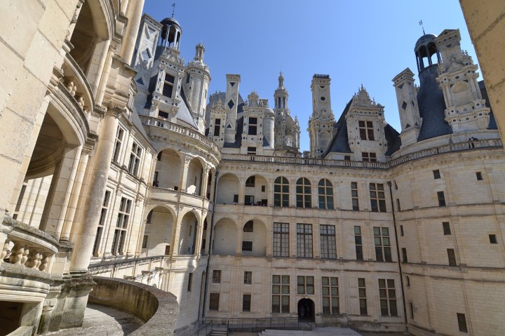 Chambord escalier cour interieure