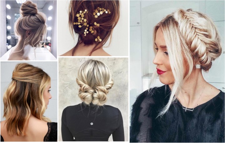 Nouvel an cheveux fêtes