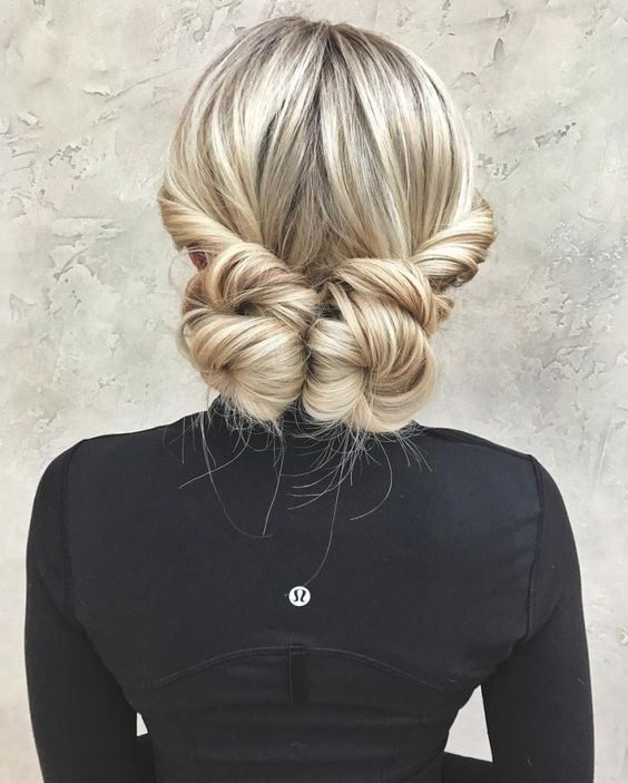 double chignon fêtes coiffure