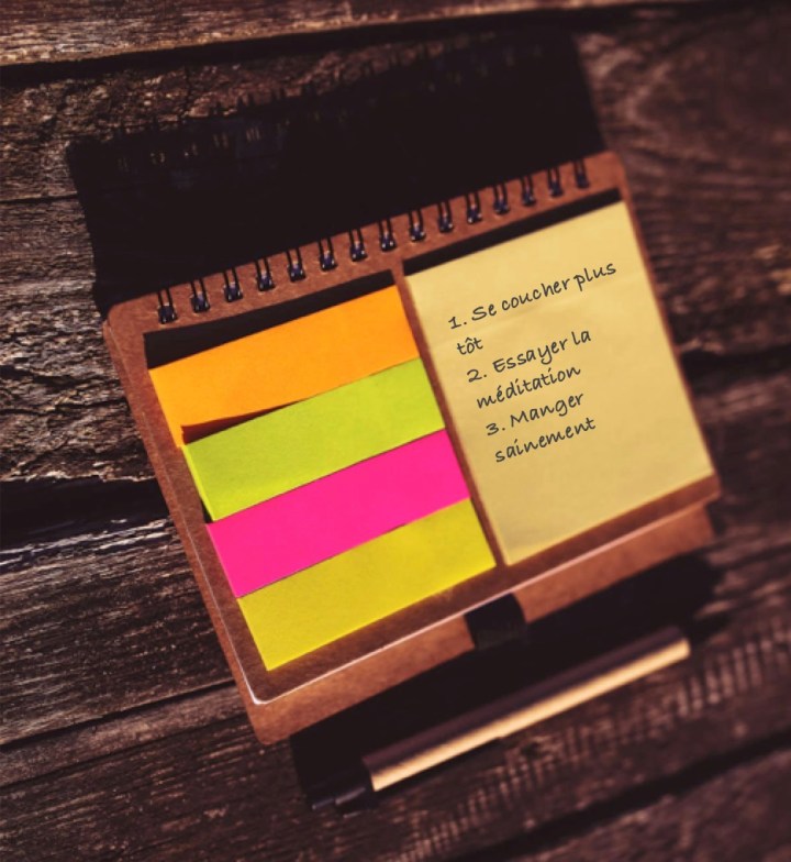 ecrire ses objectifs bonnes résolutions 2019