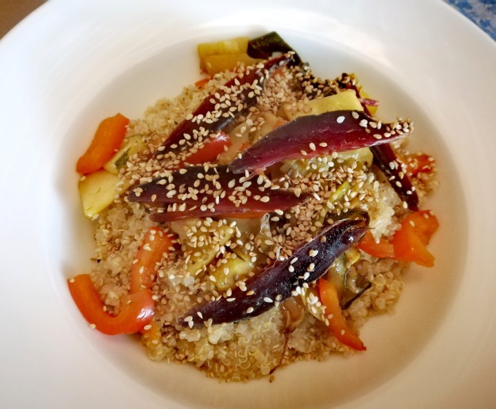 Salade quinoa, légumes et magret de&nbsp;canard